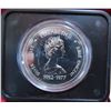 Image 1 : 1977 Queen Elizabeth Silver Jubilee Silver Dollar. 25th Anniversary of Elizabeth as our Queen. Speci