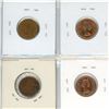 Image 2 : Lot of 4 Canadian Small Cent Errors & Varieties. Includes 1953 NSF Hanging 3 from Die Clash, 1962 Ha