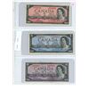Image 1 : 3 Canadian 1954 - 2, 5 & 10 dollar bills - Bouey/Rasminsky - C/G 9182525, Replacement Beattie/Rasmin