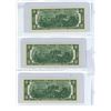 Image 2 : 3 US series 2017 Green seal 2 dollar bills