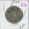Image 1 : 1939 Canadian 50 cent silver coin