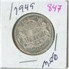 Image 1 : 1949 Canadian 50 cent silver coin