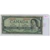 Image 1 : 1954 Canadian "Devil's Face" 1 dollar bill - Beattie/Coyne - O/A 3912231