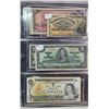 Image 2 : Junior Collection of 9 Canadian & US bills - assorted years - Shinplaster, 1, 2, 2 dollar US, 5, 10,