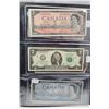 Image 4 : Junior Collection of 9 Canadian & US bills - assorted years - Shinplaster, 1, 2, 2 dollar US, 5, 10,