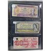 Image 6 : Junior Collection of 9 Canadian & US bills - assorted years - Shinplaster, 1, 2, 2 dollar US, 5, 10,