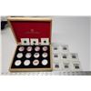 Image 3 : 2013 O Canada 12pc, 10 dollar, fine silver coin set - in wooden case, in art box