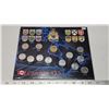 Image 1 : Canada 125th Anniversary Provincial quarter set with Loonie