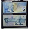 Image 3 : Lasting Impression Collectors set - 1986 and 2002 Canadian uncirculated $5 bills with matching seria