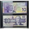 Image 3 : Lasting Impression Collectors set - 1989 and 2001 Canadian uncirculated $10 bills with matching seri