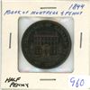 Image 1 : 1844 Bank of Montreal 1/2 penny token