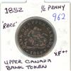 Image 1 : 1852 Upper Canada Bank 1/2 penny token