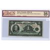 Image 1 : 1935 Graded Canadian $1 bill - Osborne/Towers - A4172215 - VF35