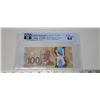 Image 1 : 2011 Graded Canadian polymer $100 bill - Macklem/Carney - FKB prefix - 1600960 - UNC 64
