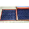 Image 8 : Lighthouse wooden, 144 coin (30x30mm) presentation case, w/ 3 trays, magnetic catch and mahogany fin