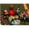 Image 2 : Lot of vintage ornaments & lights & gift tags