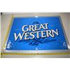 Image 1 : NOS Great Western metal beer sign