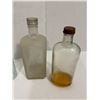 Image 4 : 6 Vintage Glass Liquor/Medicine Bottles