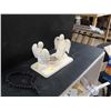 Image 2 : Two Kneeling Angels - Candle Holder with Candle