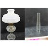 Image 1 : Aladdin's Lamp (Oil Lamp) - With White Light Cover and Chimney Top Piece (the chimney belongs to the