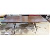 Image 1 : folding wooden table - 79.5"x28"