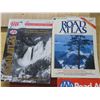 Image 4 : vintage maps and road atlas' - North America