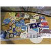 Image 1 : lot of vintage coasters and unused labels