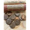 Image 3 : USA Pennies 1 Cent Circulated, 2 Rolls 1940s, 87 Coins 1960s, 14 Coins 1970s
