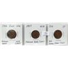 Image 1 : lot of 3 Indian Head Cents