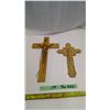 Image 1 : 2 Large crucifix's from old convent in Debden, Sk.