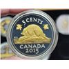 Image 12 : 2015 "Legacy of the Canadian Nickel" 6pc, fine silver coin set - c/w wooden display case