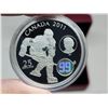 Image 2 : 2011 "Wayne & Walter Gretzky" Canadian 25 dollar, 1oz fine silver holographic coin - in case
