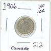 Image 1 : 1906 Canadian silver 10 cent coin