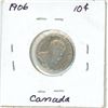 Image 2 : 1906 Canadian silver 10 cent coin