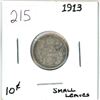 Image 1 : 1913 Canadian silver 10 cent coin