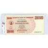 Image 1 : Zimbabwe. Reserve Bank of Zimbabwe. 2007 200,000 Dollars Bearer Cheque. Inflationary Money. VF.