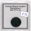 Image 2 : Ancient Rome. Emperor Valentinian I, 364 – 375 AD. Valentinian ruled the Western half of the Roman E