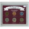 Image 1 : Rare Coins of the 20th Century Series. Set of 6. Includes Indian Head, Wheat & Steel Cents & Liberty