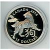 Image 2 : 2018 Year of the Dog Zodiac $15. Proof with Ultra Heavy Cameo. 99.99% pure Silver. Housed in its ori