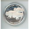 Image 2 : 2013 "Bison Stampede" Canadian 100 dollar, fine silver coin