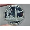 Image 3 : 2005 "Freedom Tower" US 1 dollar, .999 silver coin