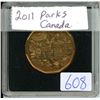 Image 1 : 2011 "Parks Canada" Canadian 1 dollar loonie coin