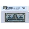 Image 1 : 1937 Canadian 5 dollar bill - Coyne/Towers - Prefix D/S 2344878 - GWC graded VF-20