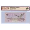 Image 1 : 1989 Canadian 10 dollar bill - Bonin/Thiessen - Prefix BEA 2743860 - BCS graded UNC-60