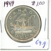 Image 1 : 1949, one dollar silver coin