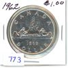 Image 1 : 1962, one dollar silver coin
