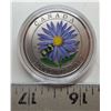 Image 1 : 2012 specimen 25 cent coin aster with bumble bee fine silver