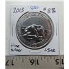 Image 1 : 2013 polar bear 1.5 oz fine silver $8 coin