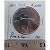 Image 1 : 2011 Grizzly bear 1 oz fine silver $5 coin