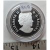 Image 2 : 2014 $20 proof red trillium with crystal dew drops fine silver